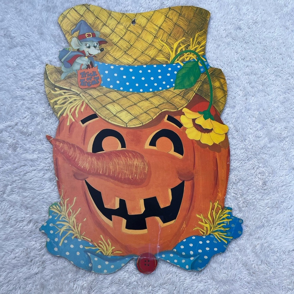 Vintage Halloween Die Cut Decorations Eureka Hallmark Ghost Yard Stakes Lot of 6 - Picture 9 of 14